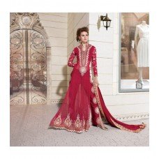 12005 RED ETHNIC ZOYA WEDDING WEAR DRESS